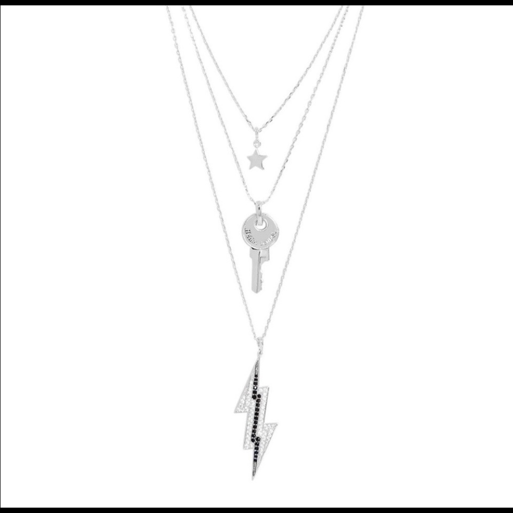 Henri Bendel Lenox Lightning Bolt necklace NWT